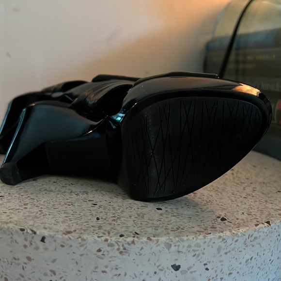 Robert Clergerie black leather slide heel Sandle NWT - Picture 4 of 4